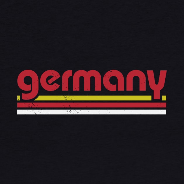 Retro Germany Football // Vintage Grunge German Word Art by Now Boarding